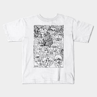 Ordaos - Abstract Drawing #3 Black Kids T-Shirt